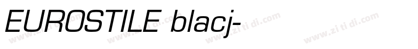 EUROSTILE blacj字体转换